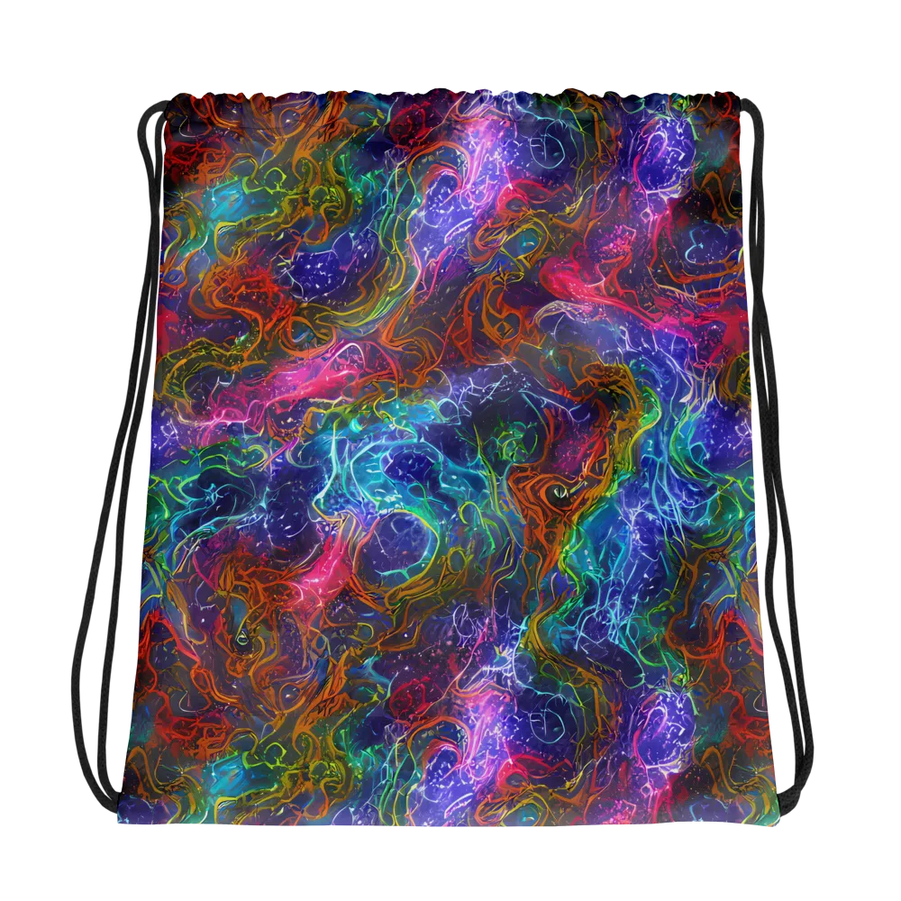 Kaleidoscope Afterdark on Drawstring Bag — Photo
