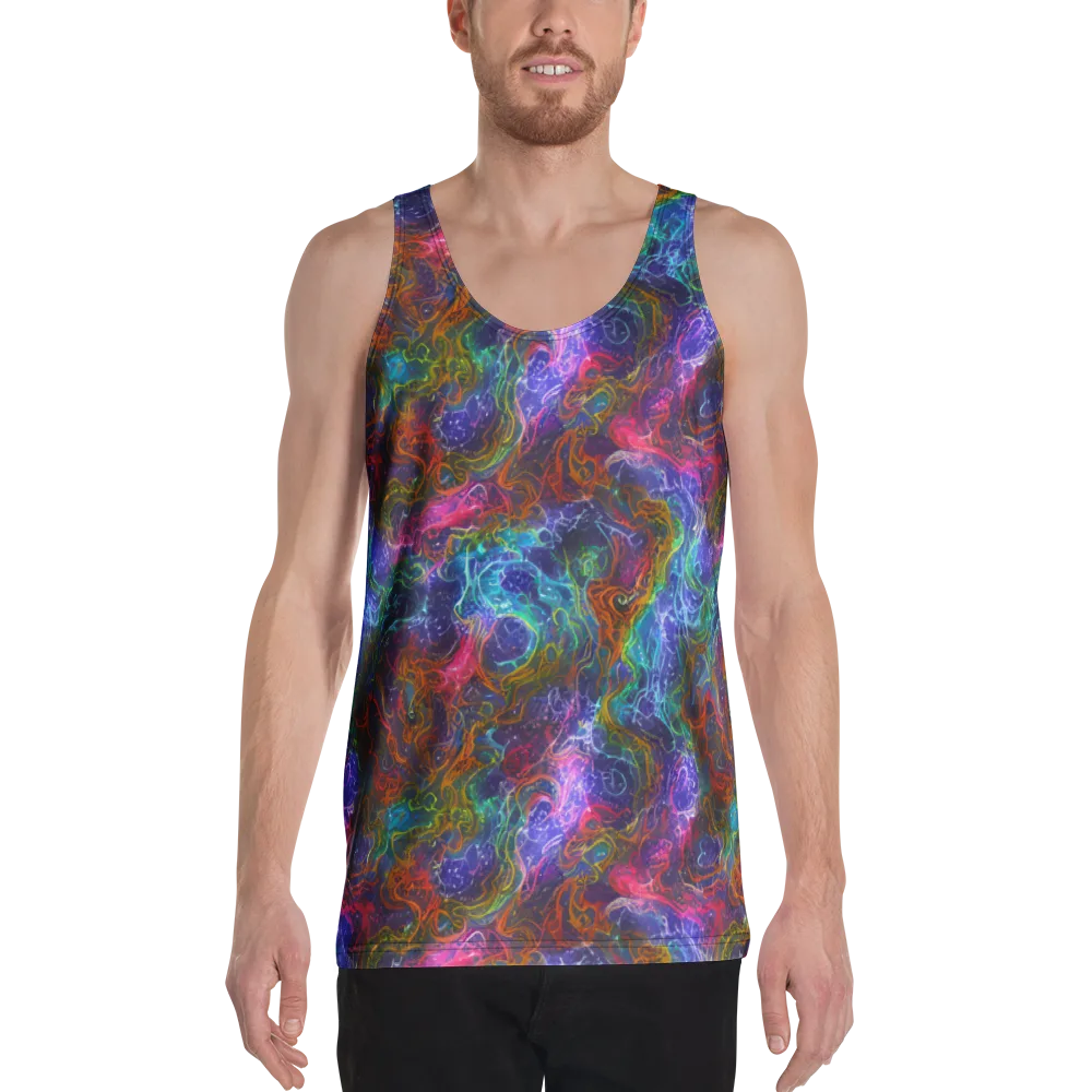 Kaleidoscope Afterdark on Men's Tank Top — Front