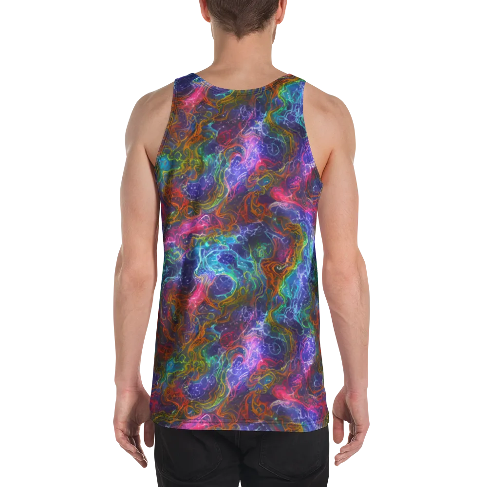 Kaleidoscope Afterdark on Men's Tank Top — Back