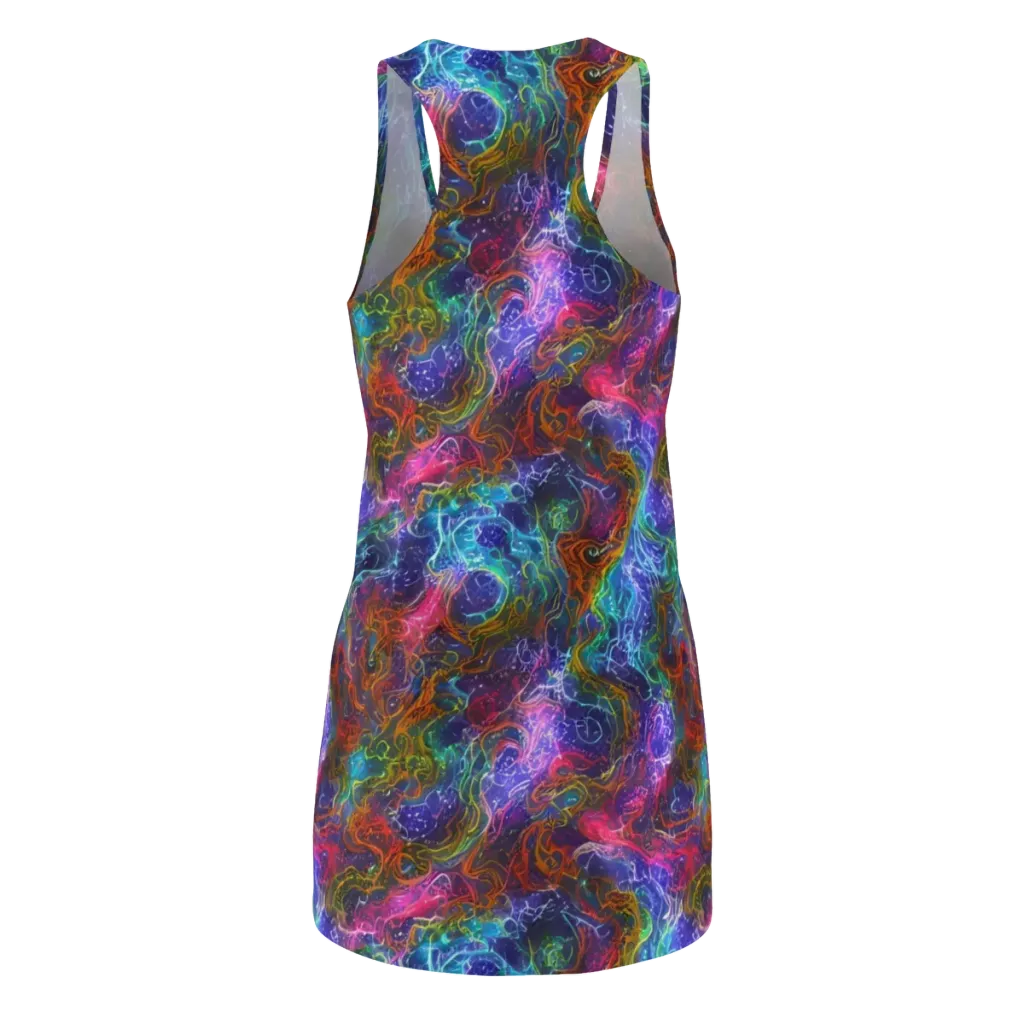 Kaleidoscope Afterdark on Racerback Dress — Back