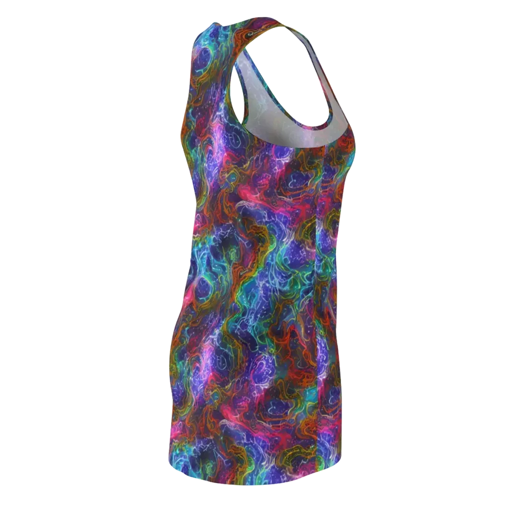 Kaleidoscope Afterdark on Racerback Dress — Back Side