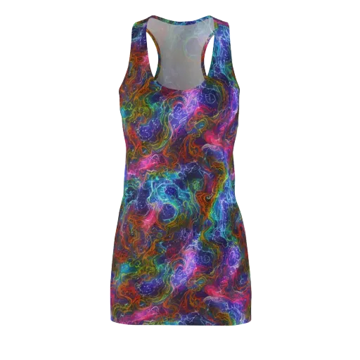Kaleidoscope Afterdark on a Racerback Dress