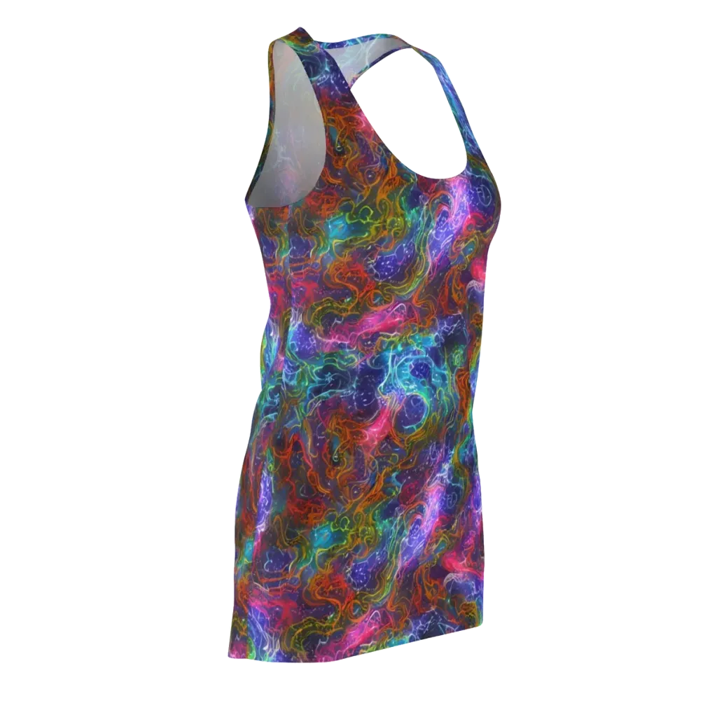Kaleidoscope Afterdark on Racerback Dress — Front Side