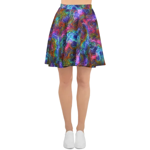Kaleidoscope Afterdark on a Skater Skirt