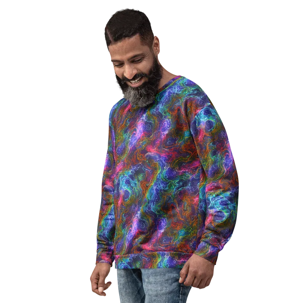 Kaleidoscope Afterdark on Sweatshirt — Left Front