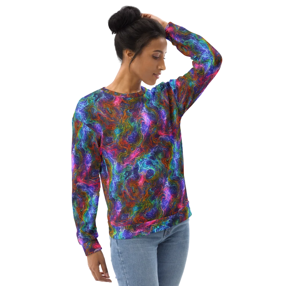 Kaleidoscope Afterdark on Sweatshirt — Right Front