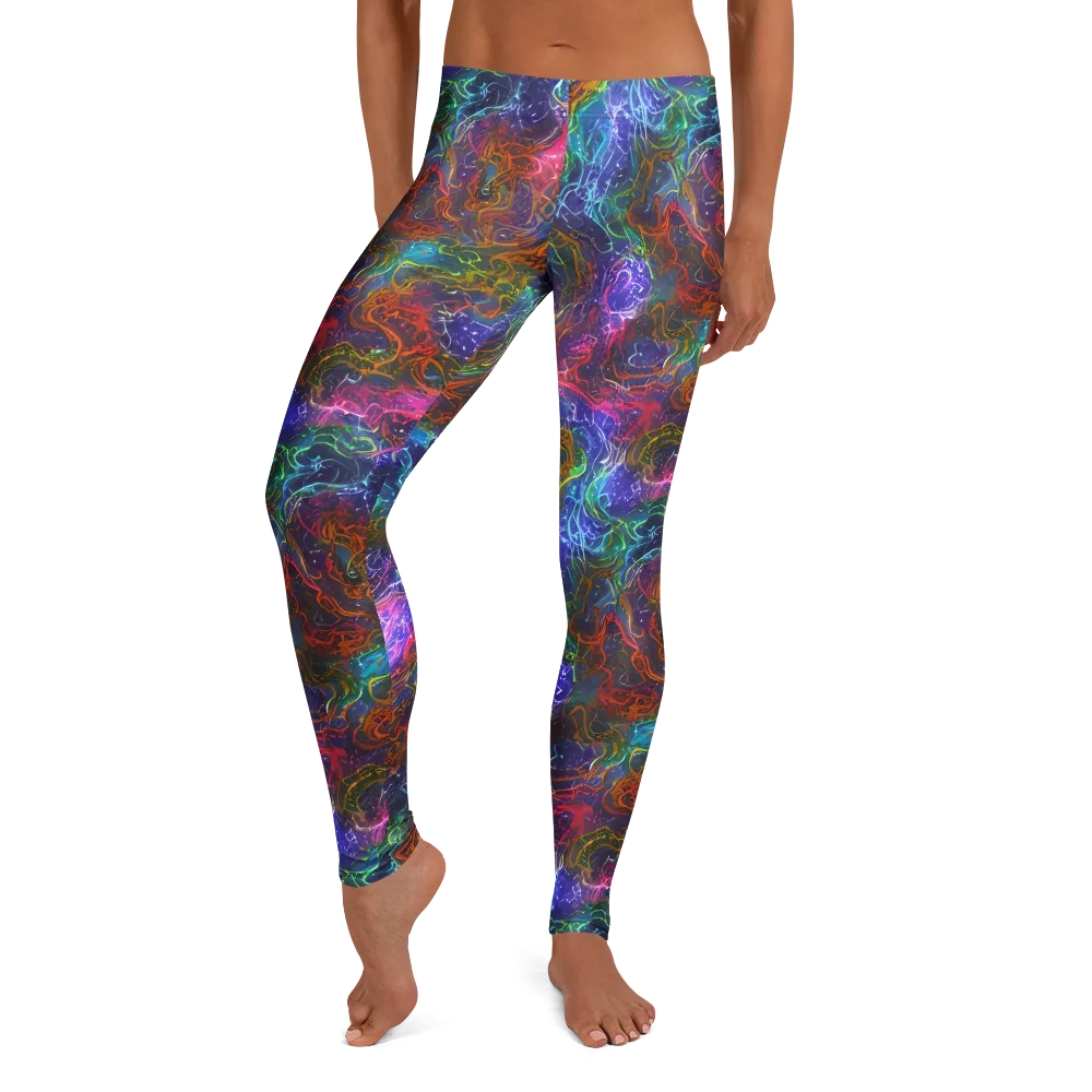 Kaleidoscope Afterdark on Leggings — Front