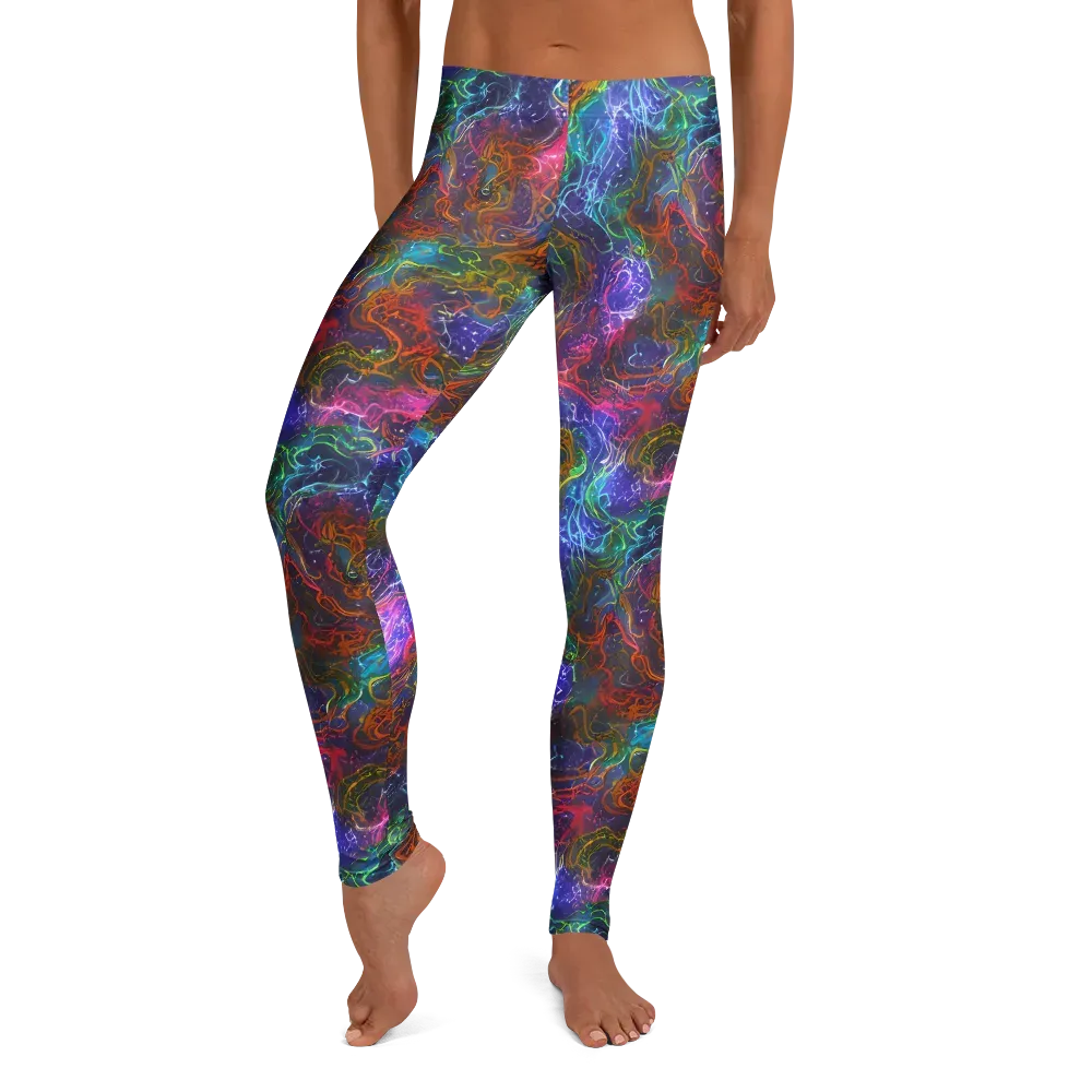 Kaleidoscope Afterdark on Leggings — Front