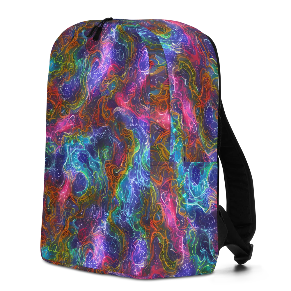 Kaleidoscope Afterdark on Minimalist Backpack — Left