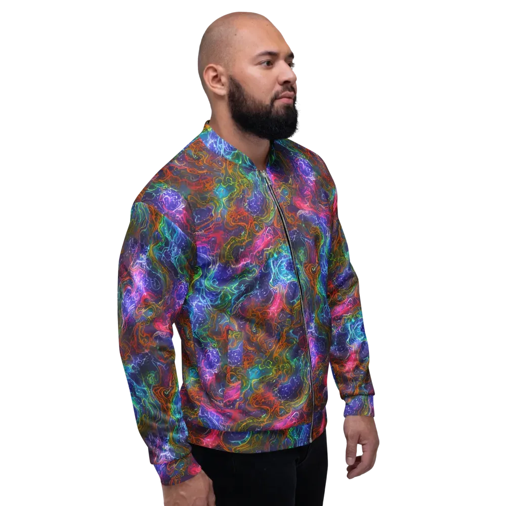 Kaleidoscope Afterdark on Bomber Jacket — Right