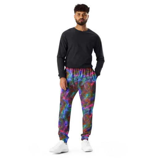 Kaleidoscope Afterdark on a Men's Joggers