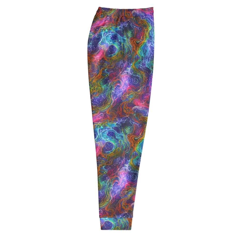 Kaleidoscope Afterdark on Men's Joggers — Right