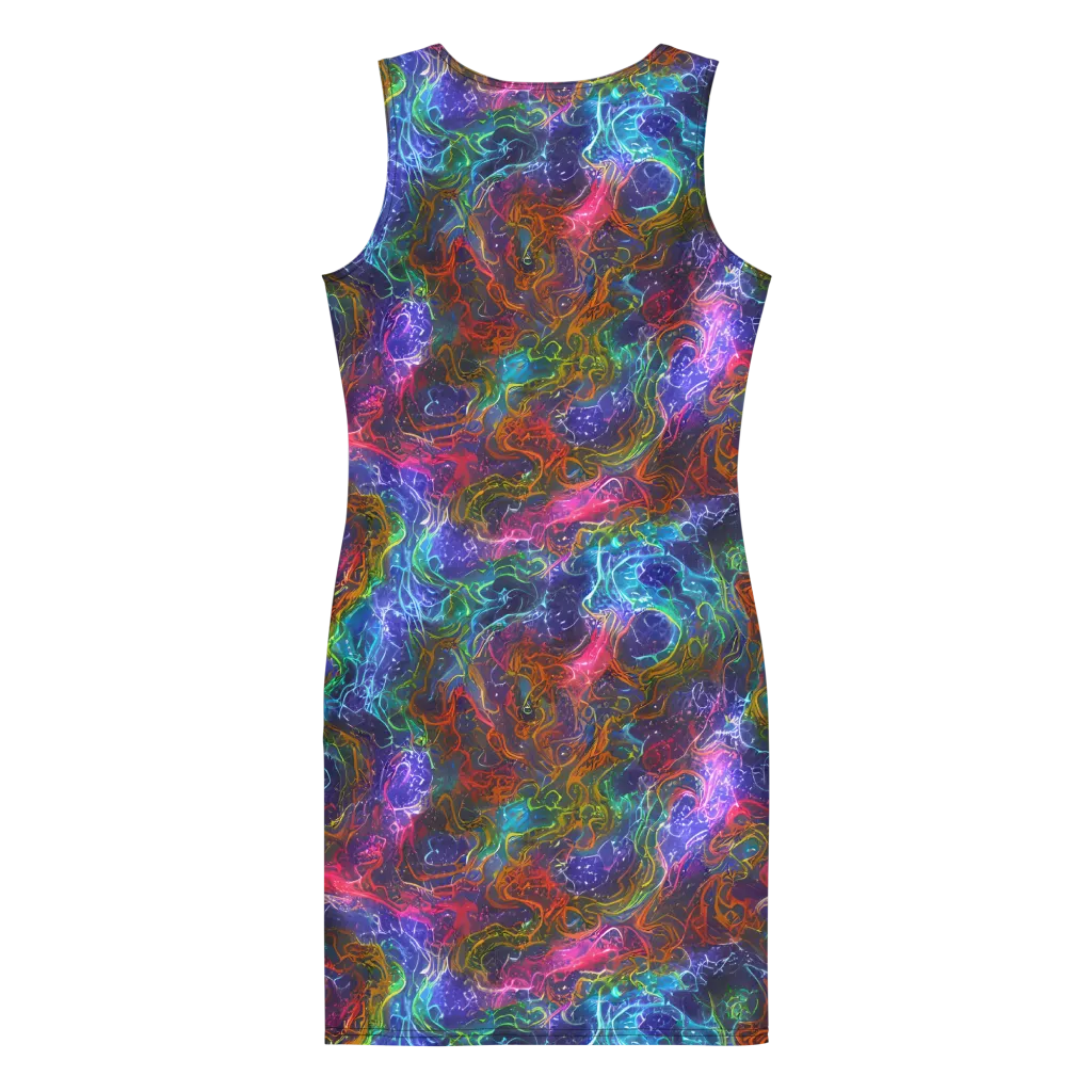Kaleidoscope Afterdark on Bodycon Dress — Back