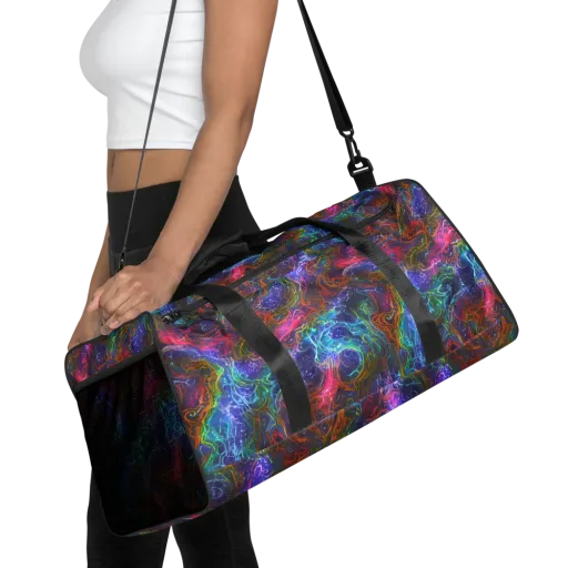Kaleidoscope Afterdark on a Duffle Bag
