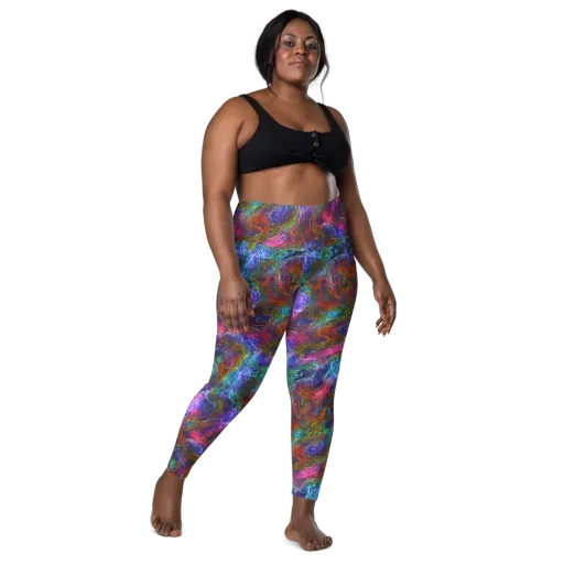 Kaleidoscope Afterdark on a Leggings with Pockets