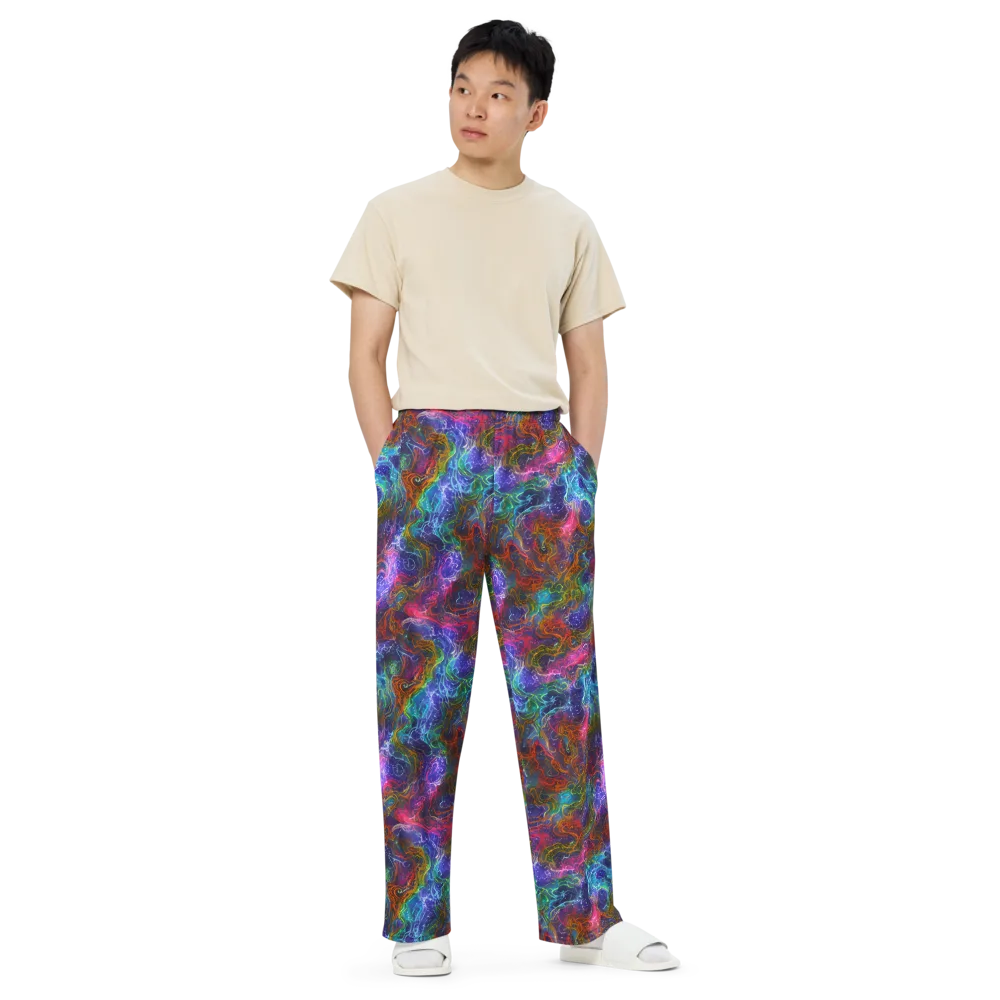 Kaleidoscope Afterdark on Wide-Leg Pants — Front