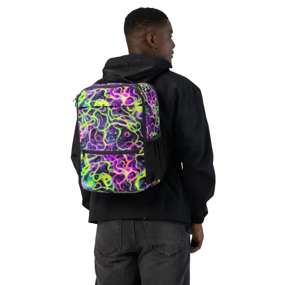 Limewire Lagoon on Utility Backpack — Back