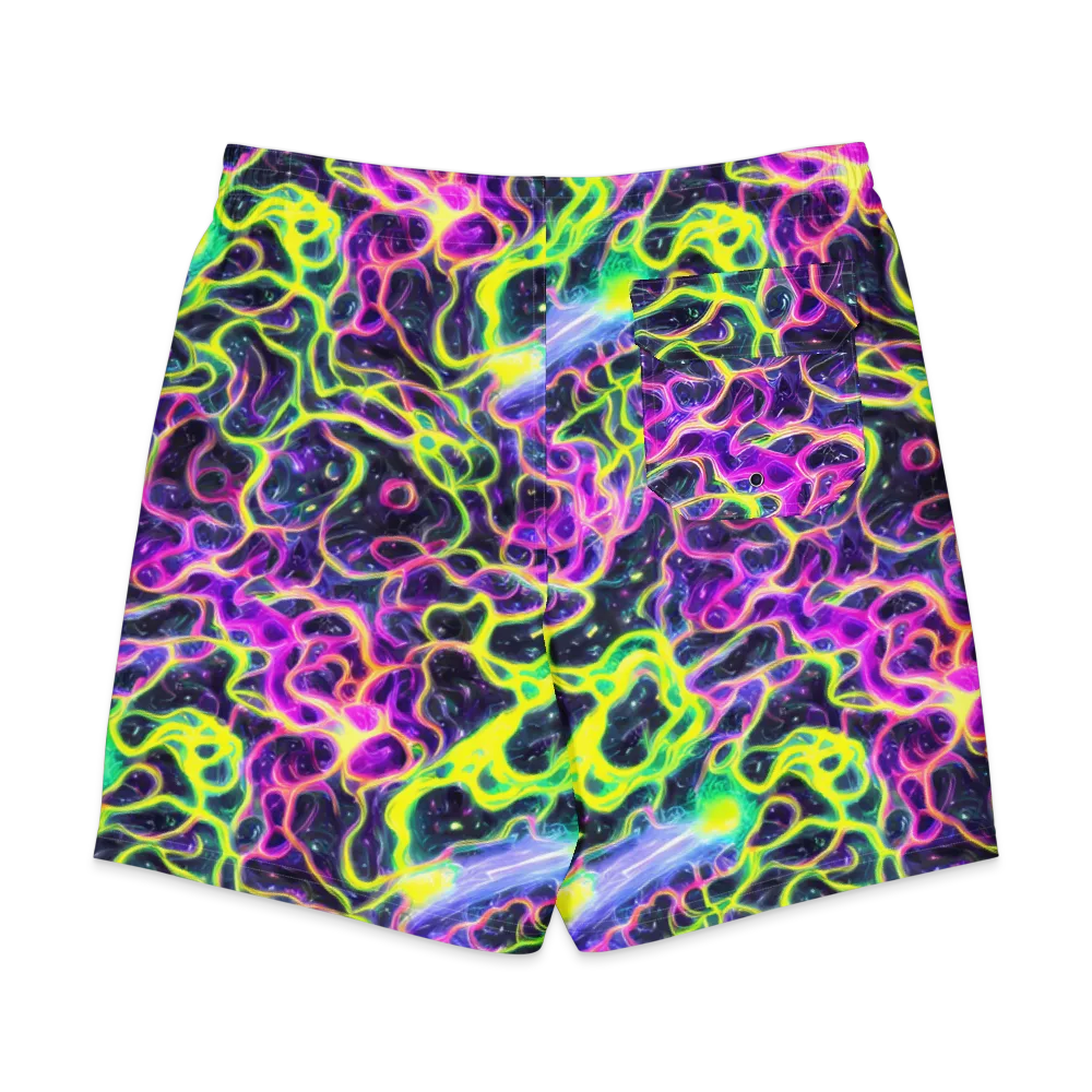 Limewire Lagoon on Men's Board Shorts — Back