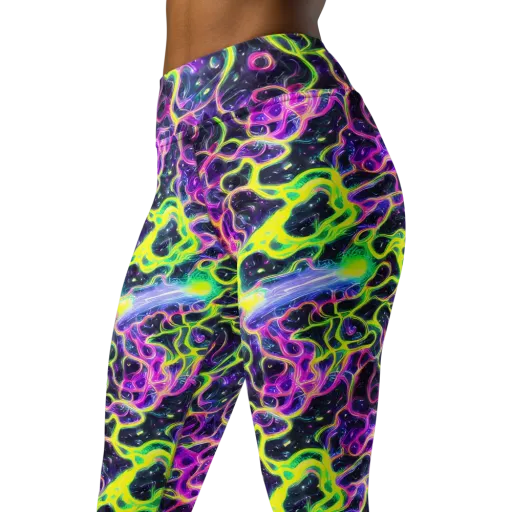 Limewire Lagoon on a Yoga Leggings