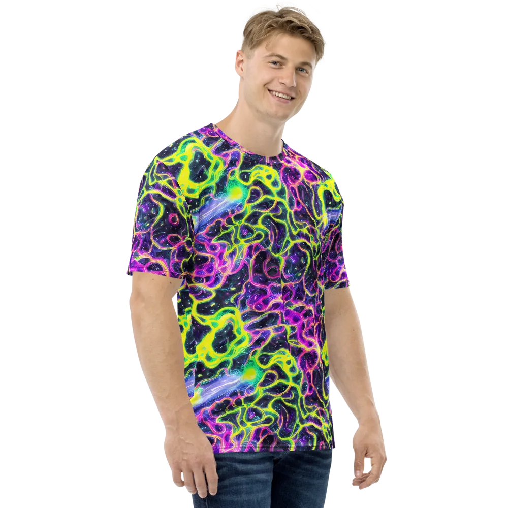 Limewire Lagoon on Men's Crew Neck T-Shirt — Right
