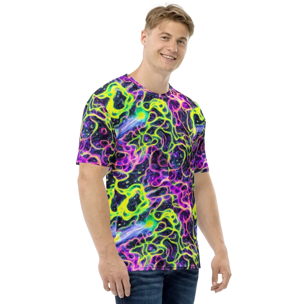 Limewire Lagoon on Men's Crew Neck T-Shirt — Right