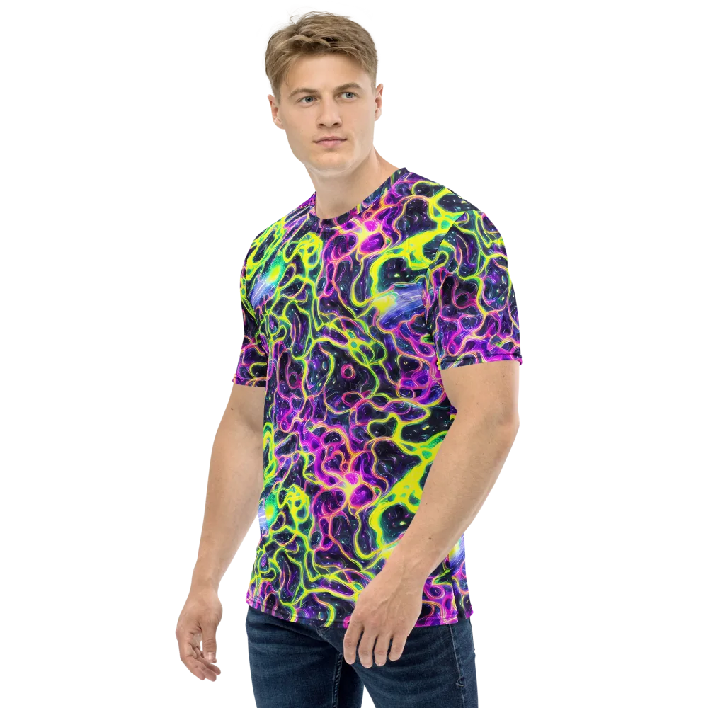 Limewire Lagoon on Men's Crew Neck T-Shirt — Left