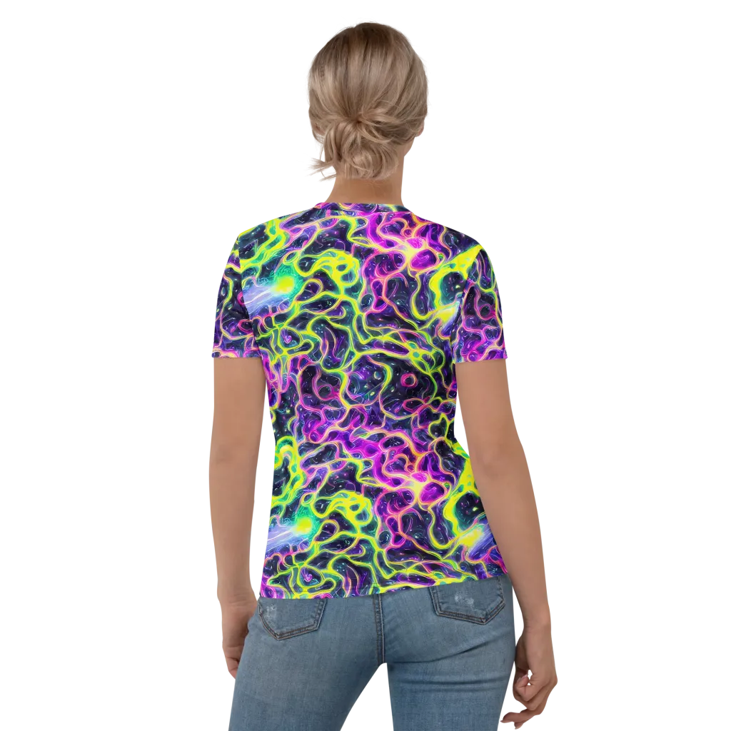 Limewire Lagoon on Women's Crew Neck T-Shirt — Back