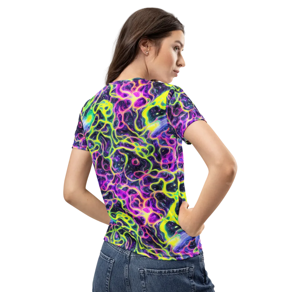 Limewire Lagoon on Women's Crew Neck T-Shirt — Back