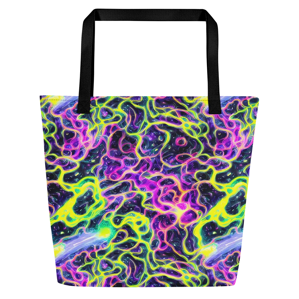 Limewire Lagoon on Large Tote Bag W/ Pocket — Front