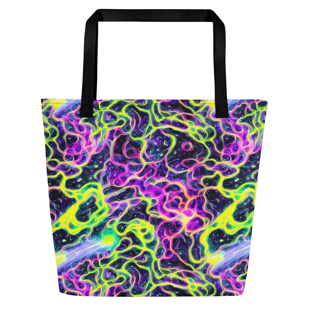 Limewire Lagoon on Large Tote Bag W/ Pocket — Front