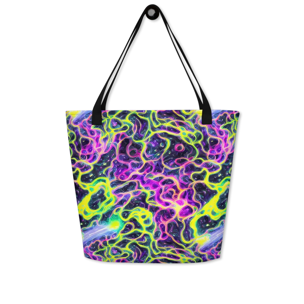 Limewire Lagoon on Large Tote Bag W/ Pocket — Front