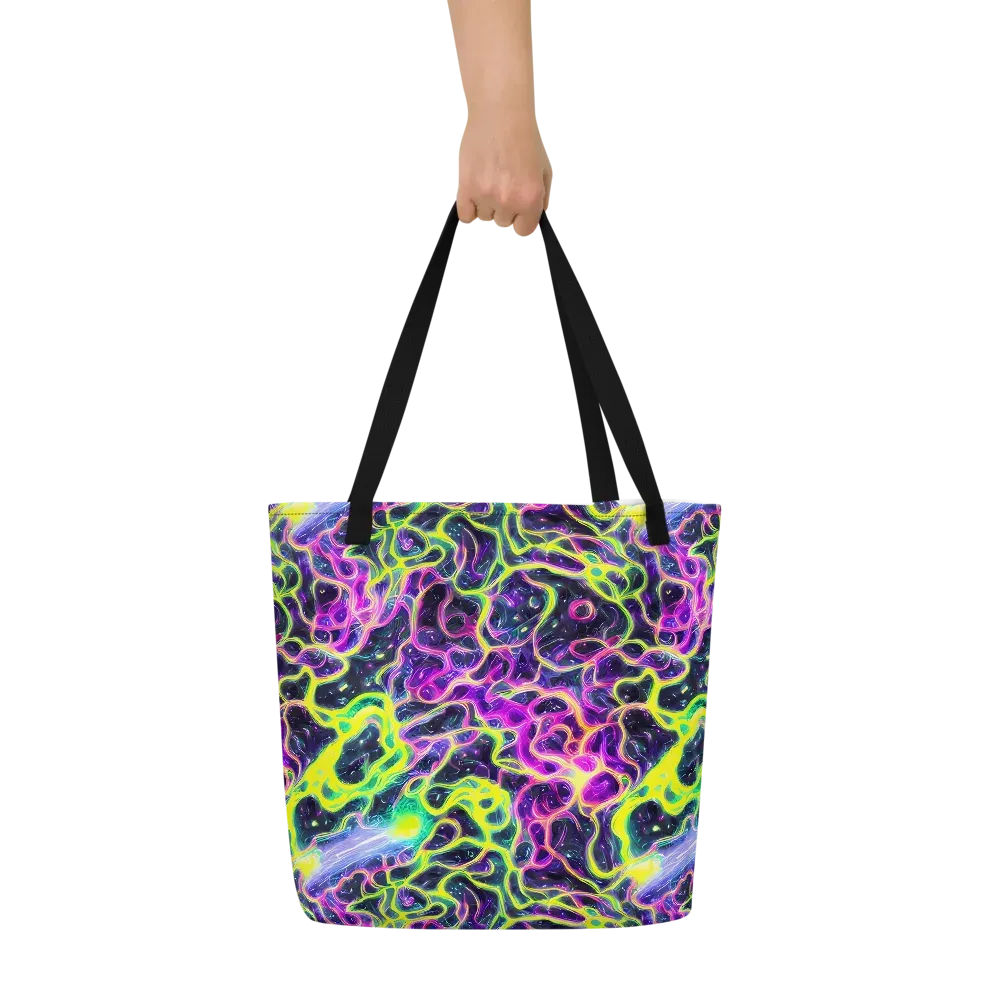 Limewire Lagoon on Large Tote Bag W/ Pocket — Front
