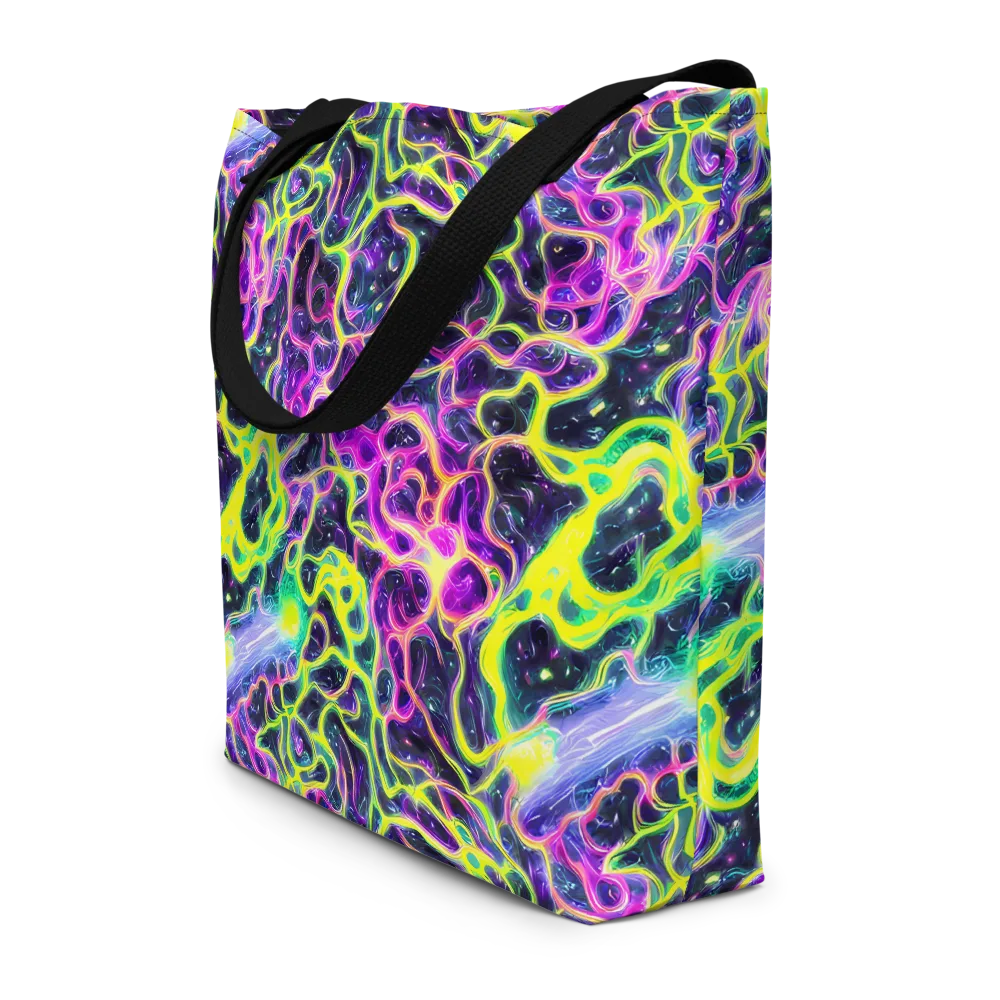 Limewire Lagoon on Large Tote Bag W/ Pocket — Front