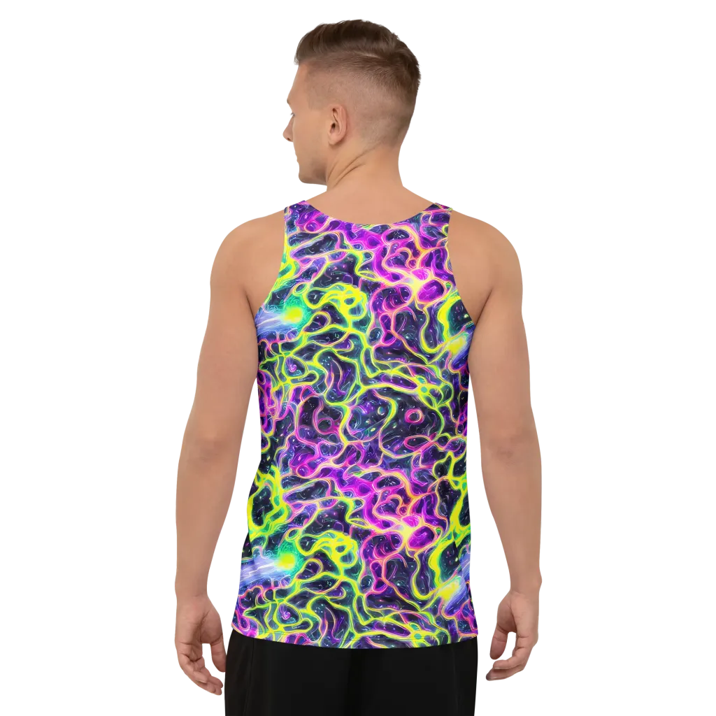 Limewire Lagoon on Men's Tank Top — Back