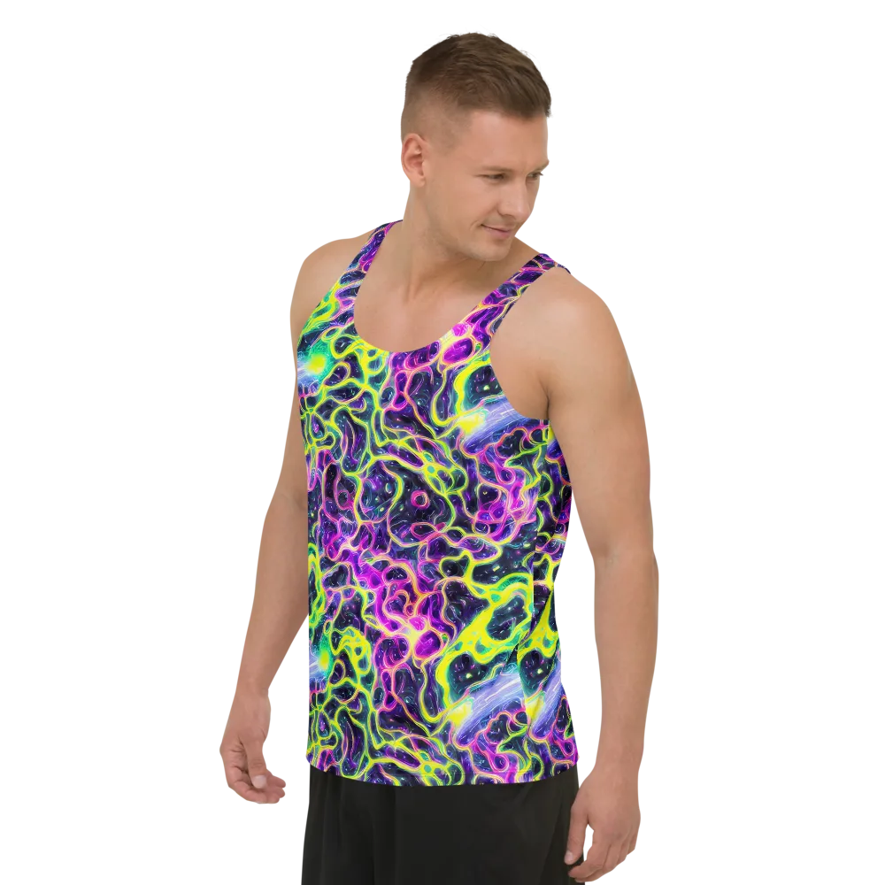 Limewire Lagoon on Men's Tank Top — Left Front