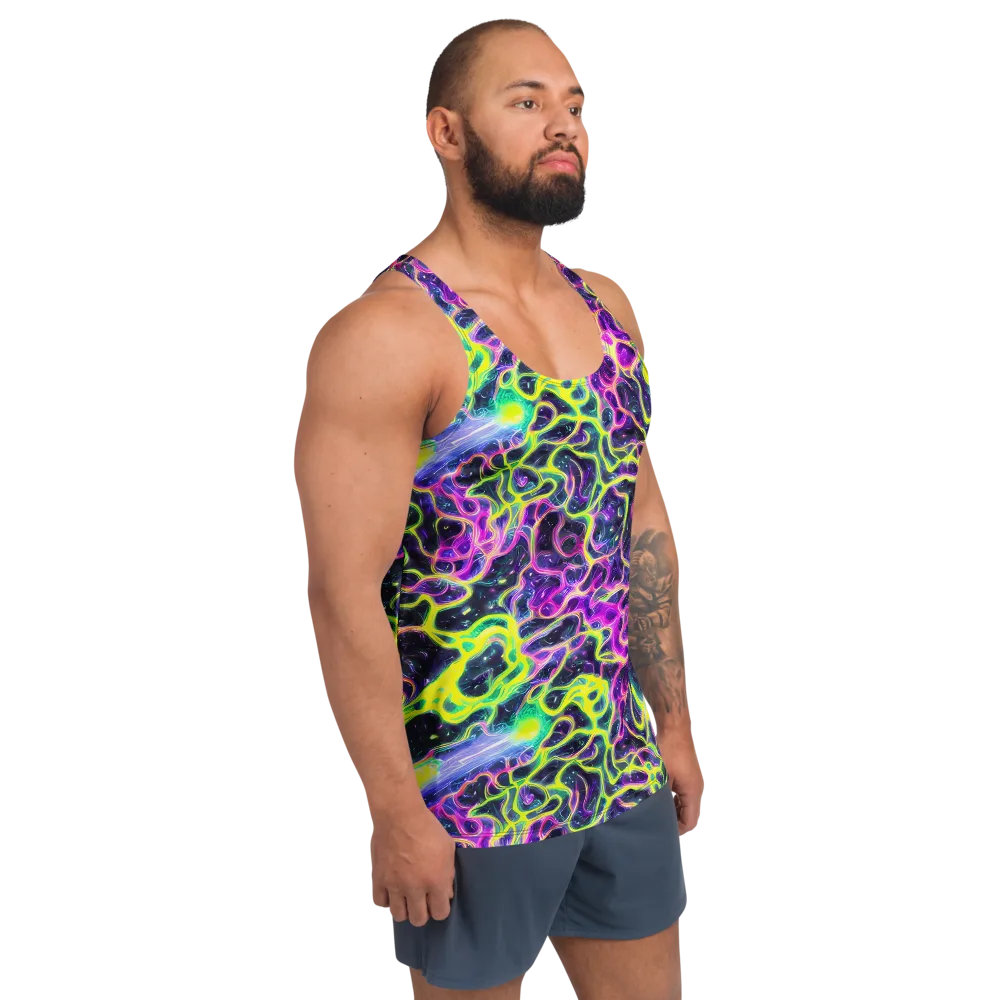 Limewire Lagoon on Men's Tank Top — Right Front