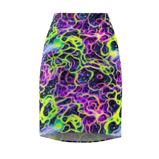 Limewire Lagoon on a Pencil Skirt