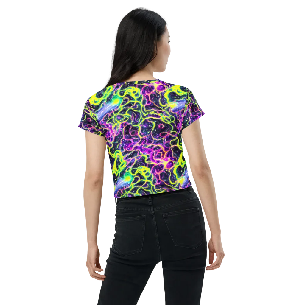 Limewire Lagoon on Crop Tee — Back