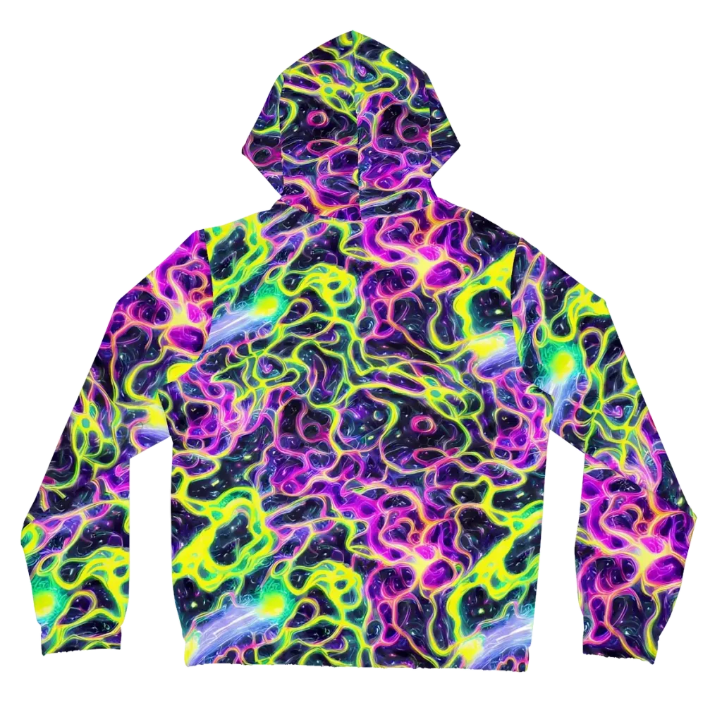 Limewire Lagoon on Women's Full-Zip Hoodie — Back