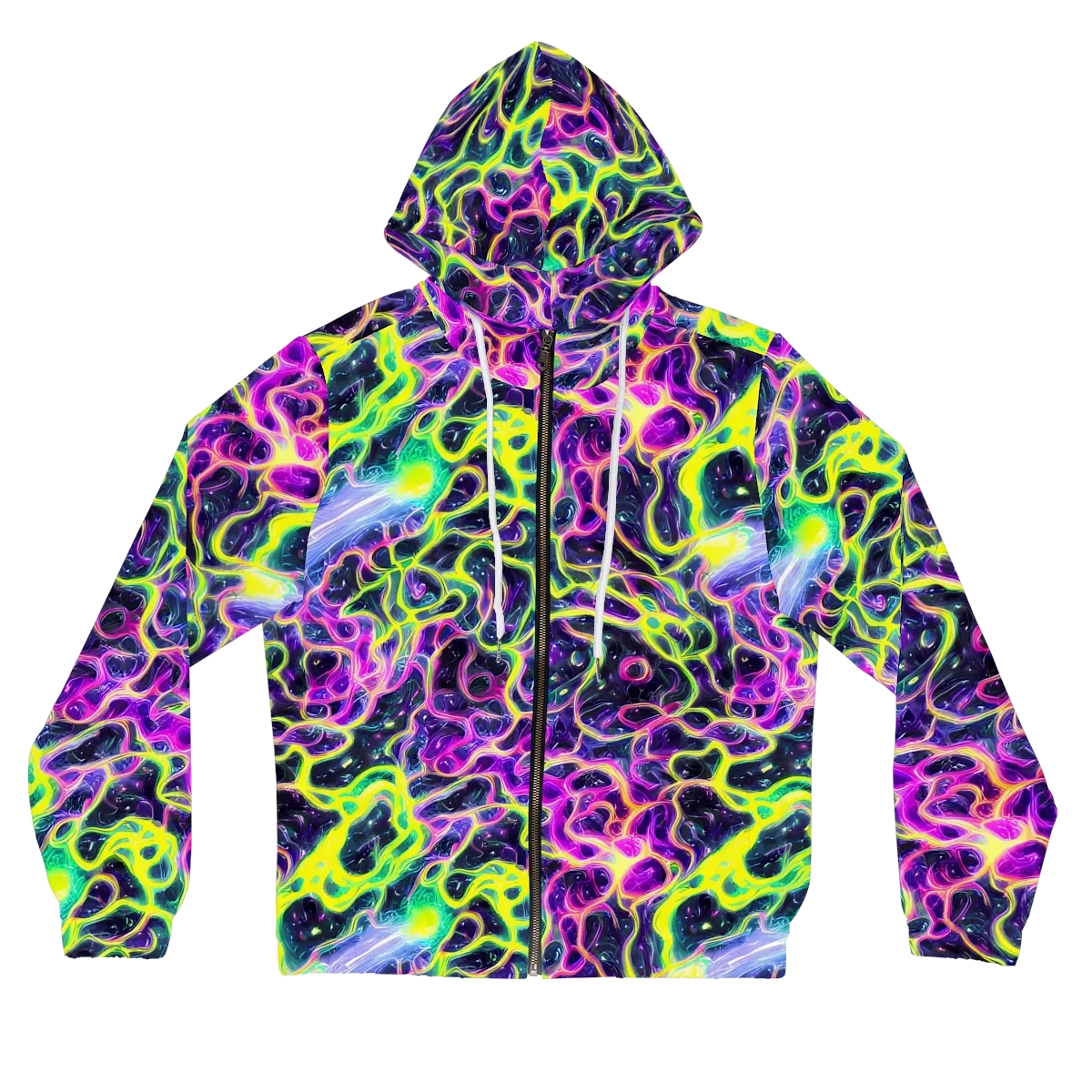 Limewire Lagoon on Women's Full-Zip Hoodie — Front