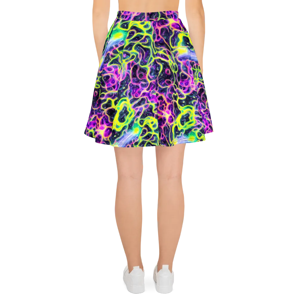 Limewire Lagoon on Skater Skirt — Back
