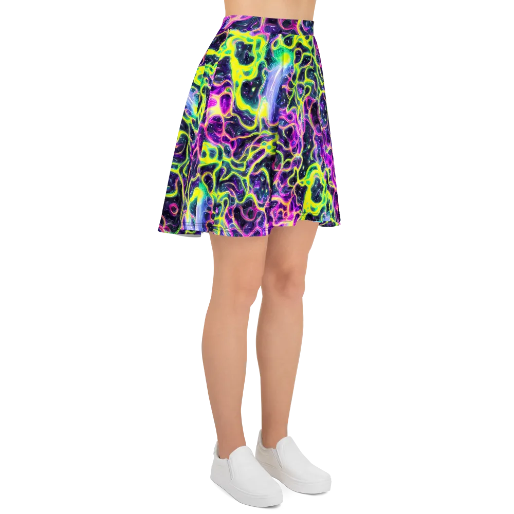 Limewire Lagoon on Skater Skirt — Right