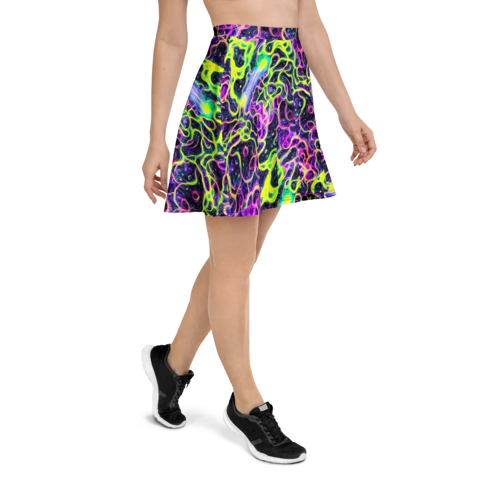 Limewire Lagoon on Skater Skirt — Right