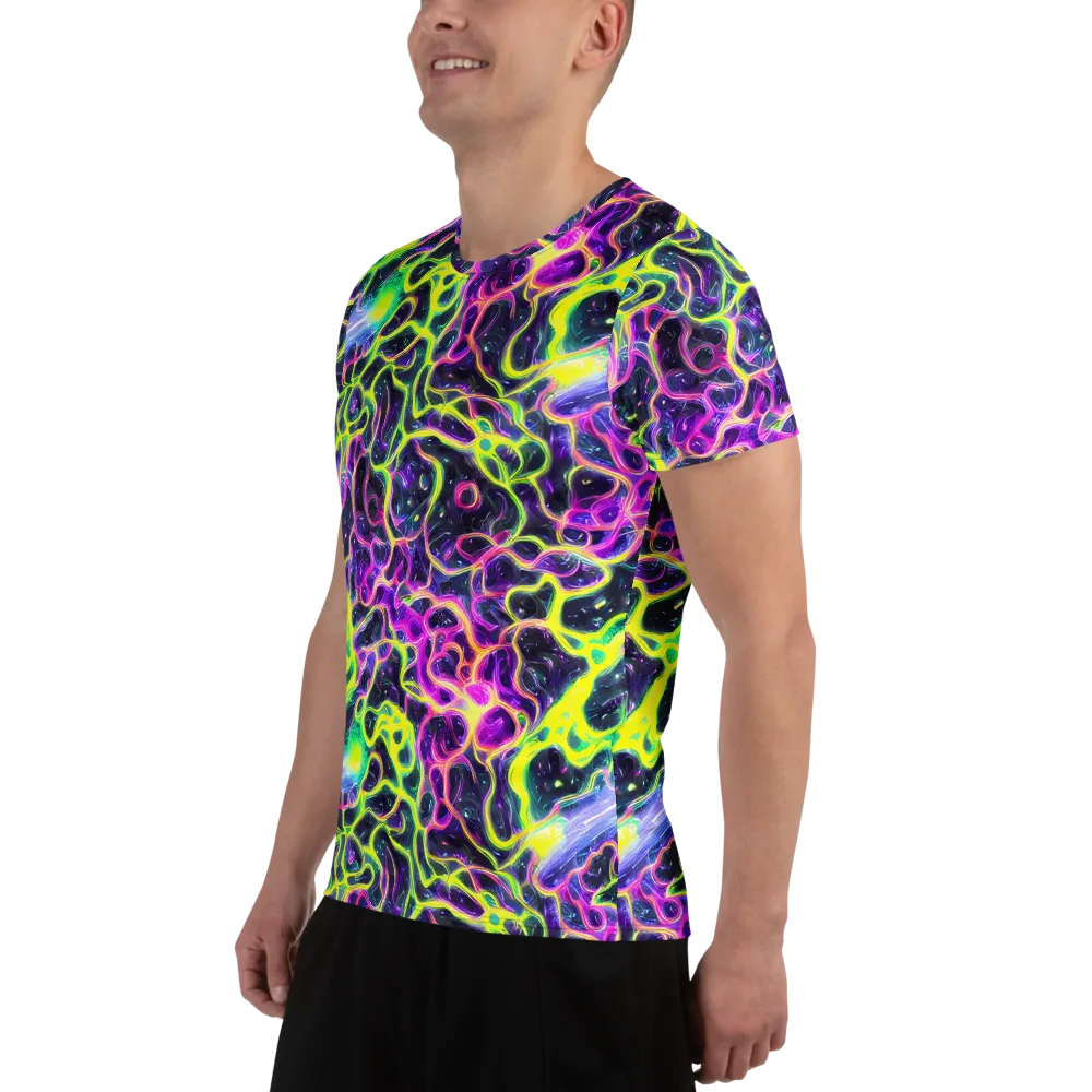 Limewire Lagoon on Men's Athletic T-Shirt — Left