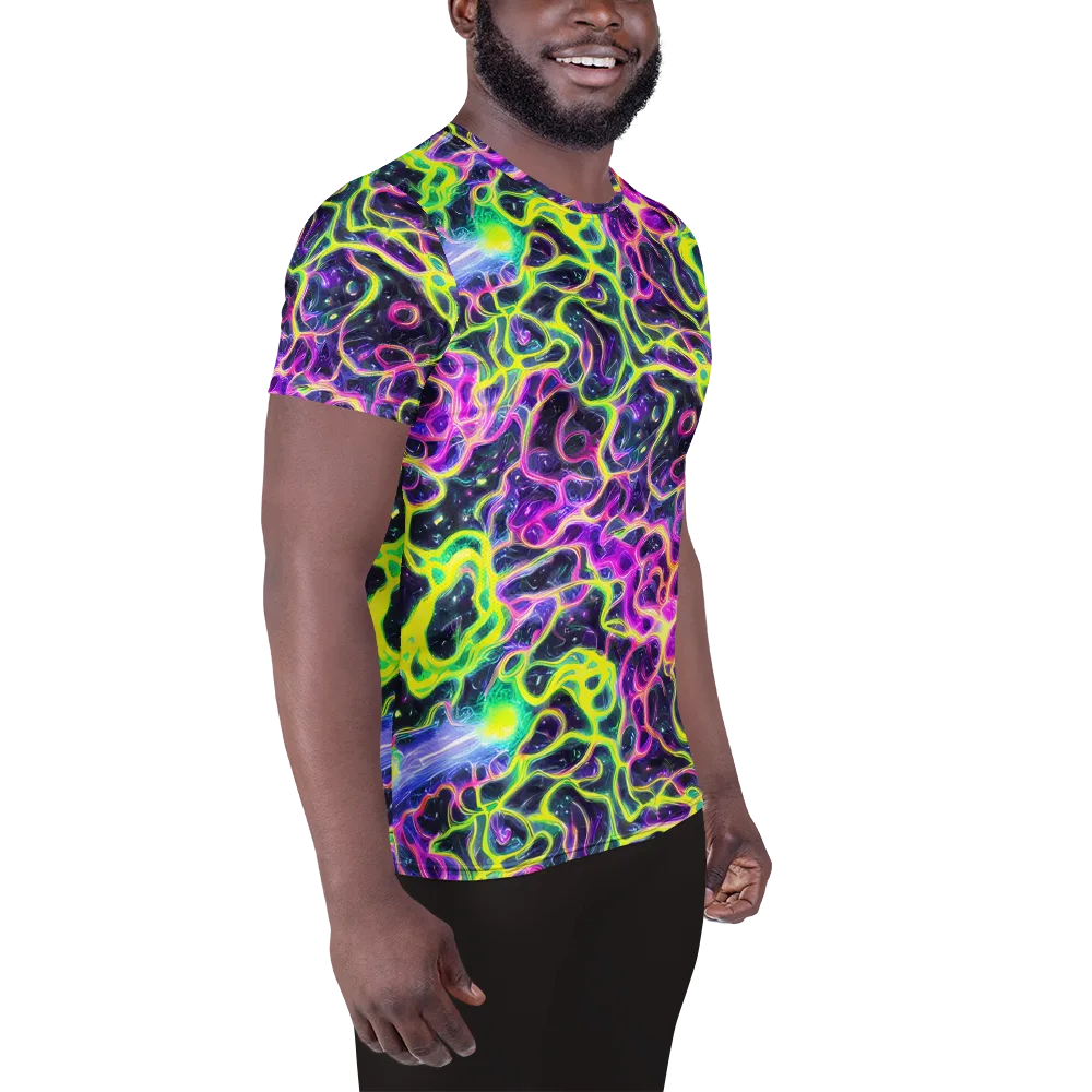 Limewire Lagoon on Men's Athletic T-Shirt — Right