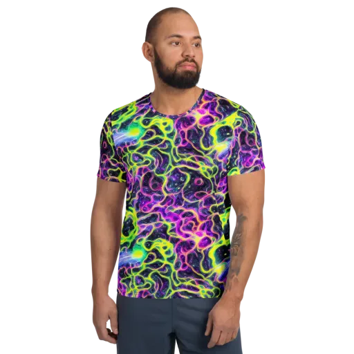 Limewire Lagoon on a Men's Athletic T-Shirt