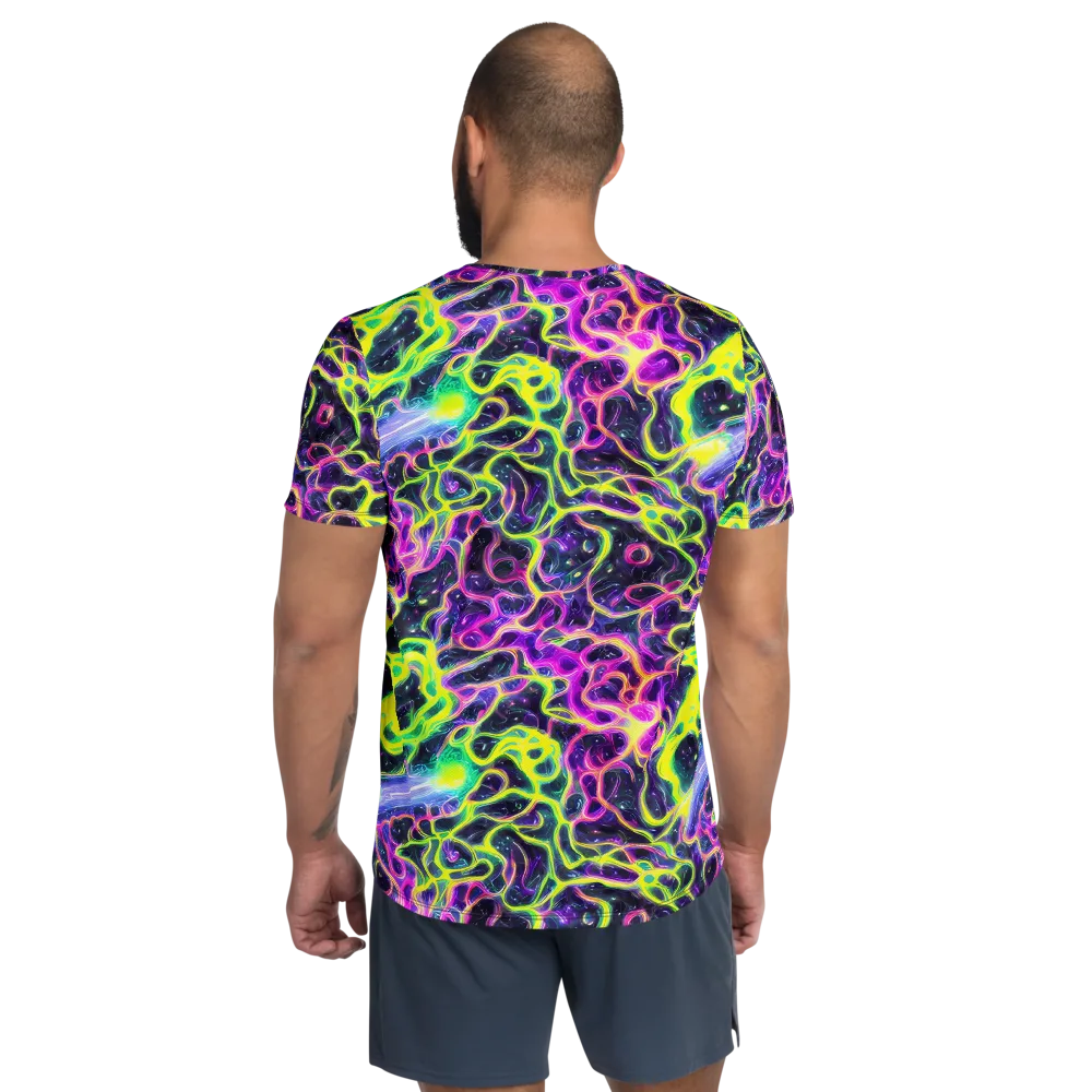 Limewire Lagoon on Men's Athletic T-Shirt — Back