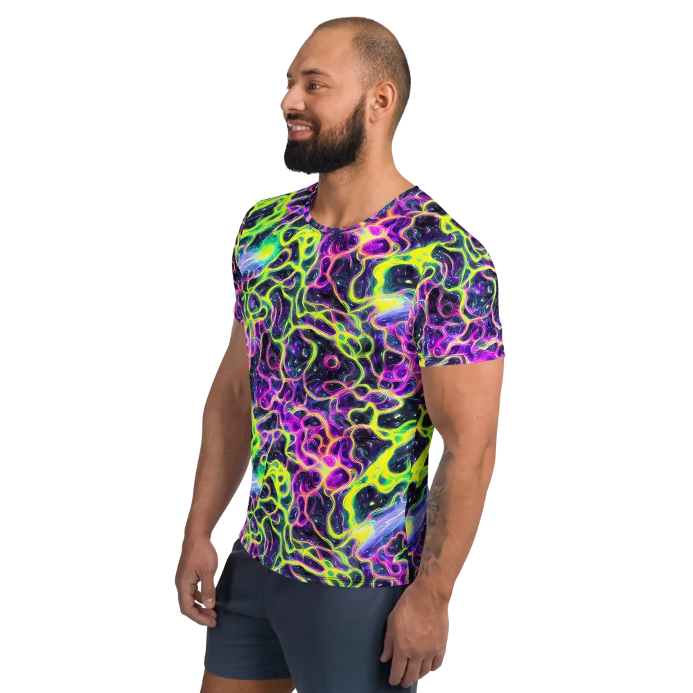 Limewire Lagoon on Men's Athletic T-Shirt — Left