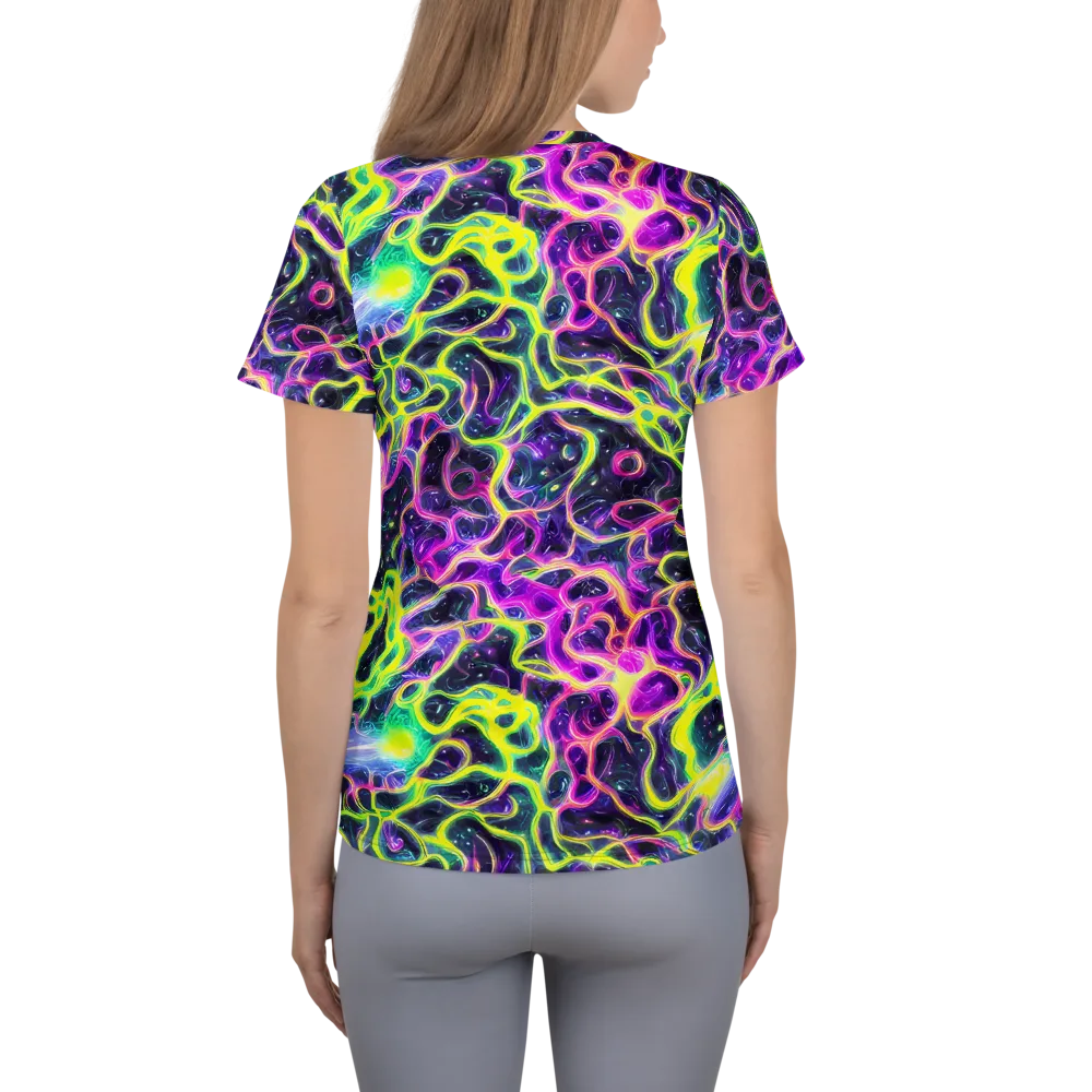 Limewire Lagoon on Women's Athletic T-Shirt — Back