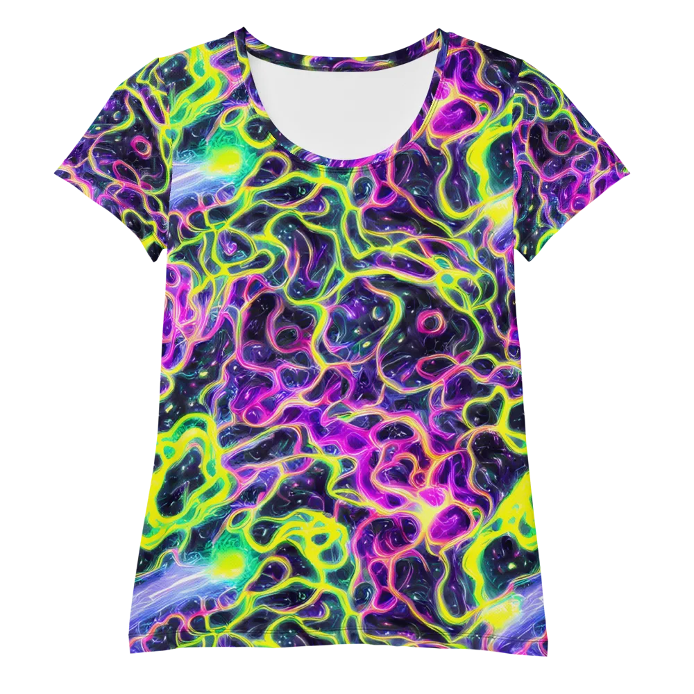 Limewire Lagoon on Women's Athletic T-Shirt — Front